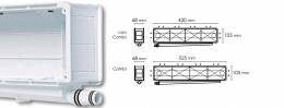 Zemapmetuma kaste 525x105x68 mm Horizontālais laidiens